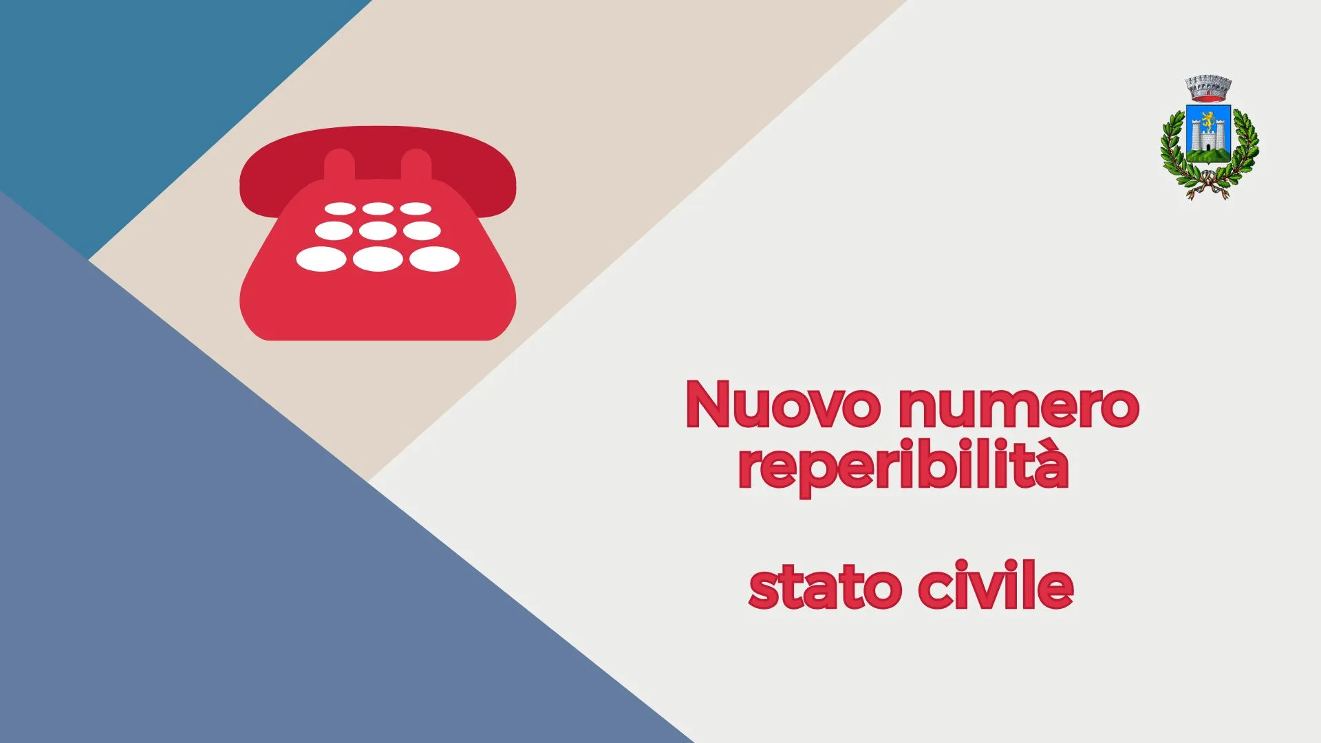 numero reperibilità stato civile
